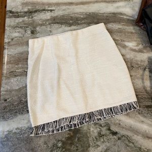 Off white Zara tweed skirt